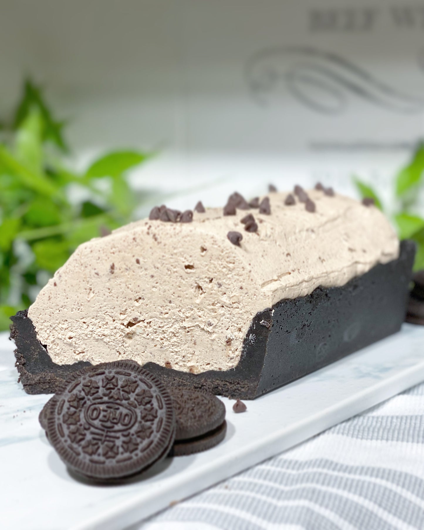 Chocolate Chip "No Bake" Cheesecake