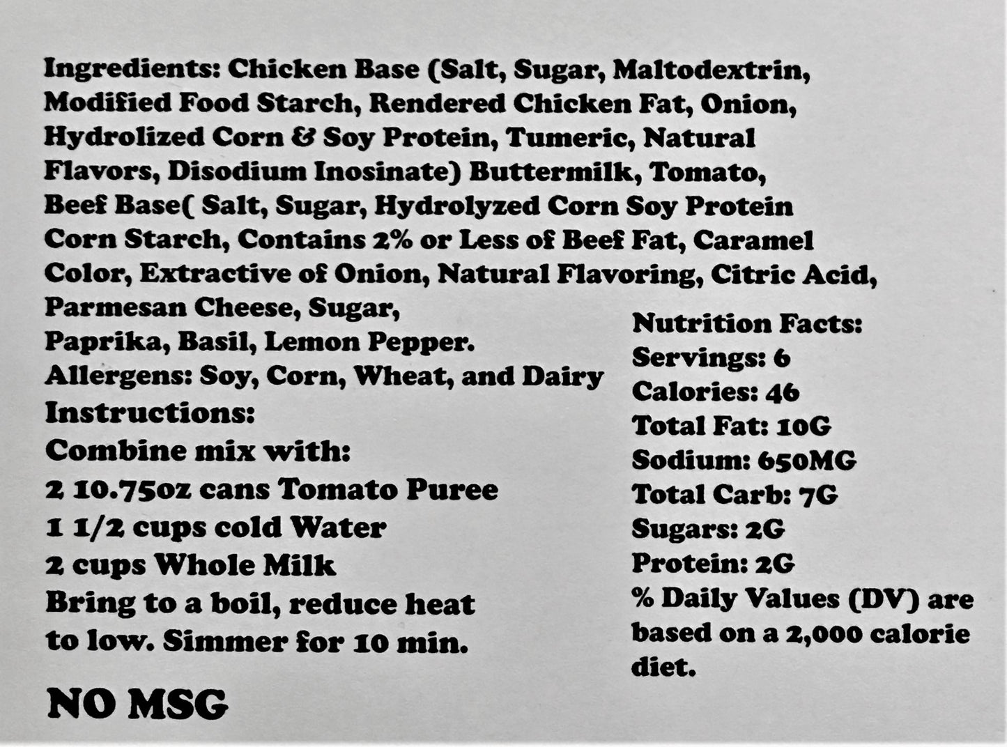 Creamy Tomato Basil Soup