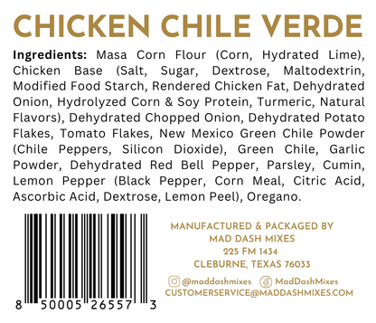 Chicken Chile Verde Soup Mix — Bulk Container (Makes 8 Batches)