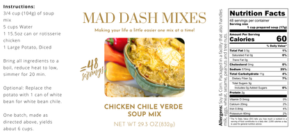 Chicken Chile Verde Soup Mix — Bulk Container (Makes 8 Batches)